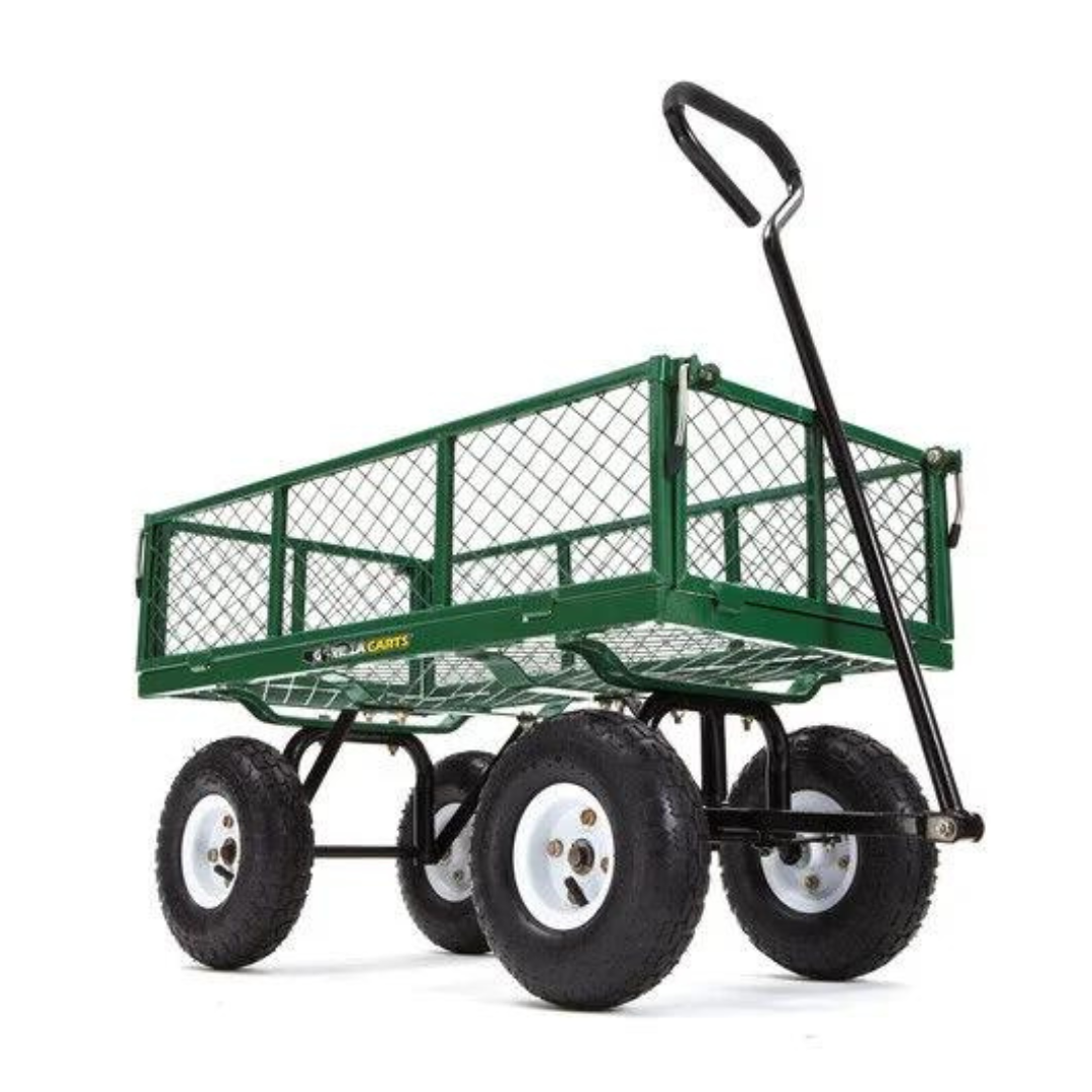 Gorilla Carts 400-lb. Steel Mesh Garden Cart with 10" Tires (Gor400)