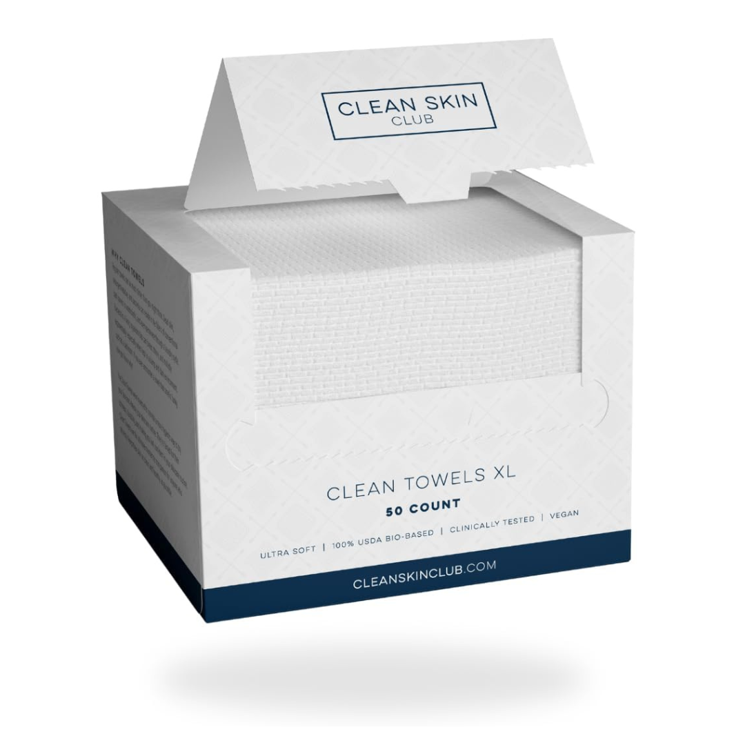 50-Count Clean Skin Club XL Size Clean Makeup Remover Towels