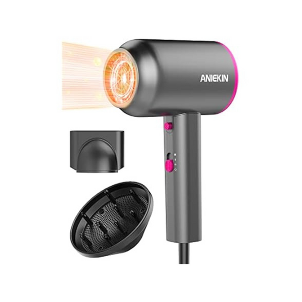 Aniekin 1875W Ionic Blow Hair Dryer with Diffuser