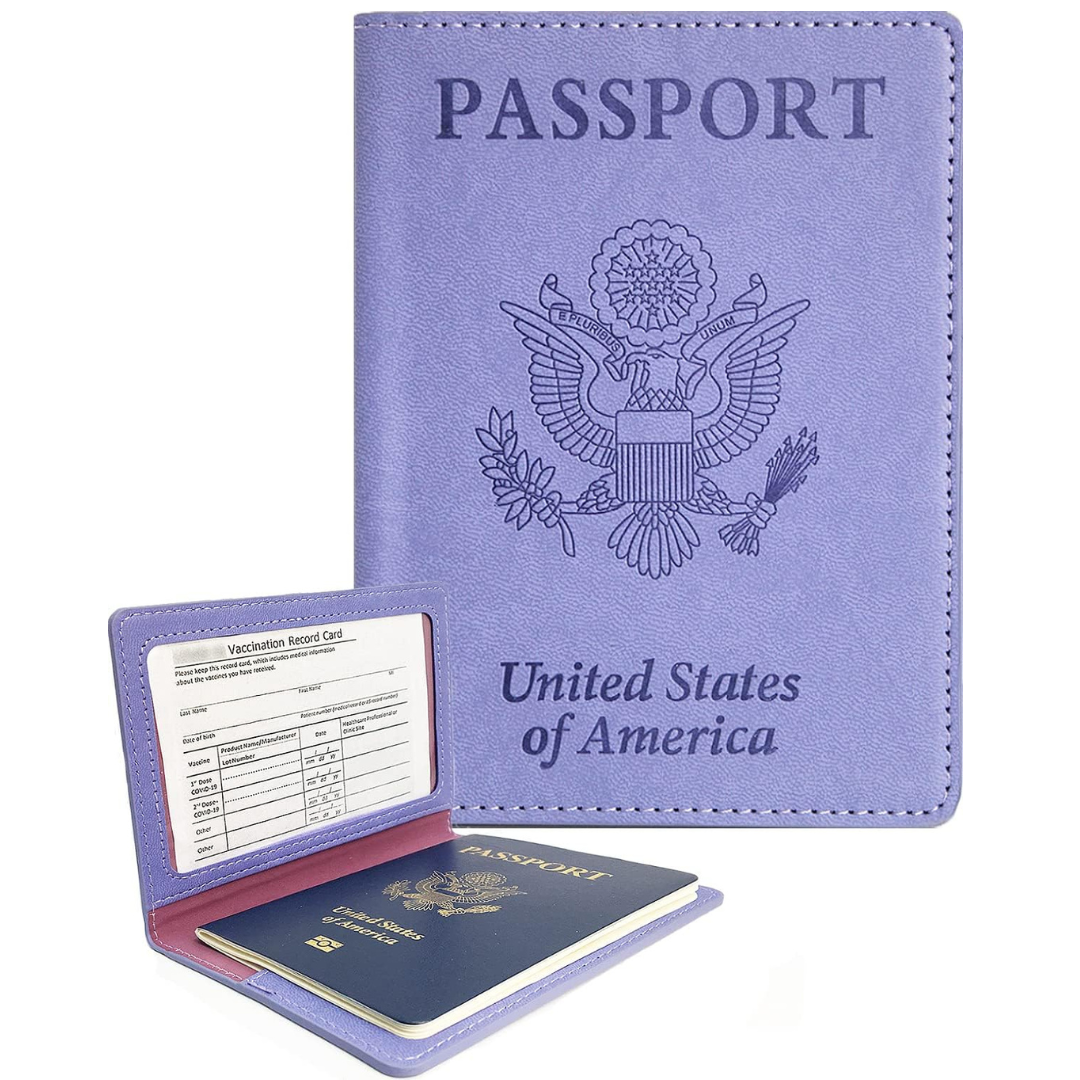 Sizobi Leather Passport Holder Covers Case
