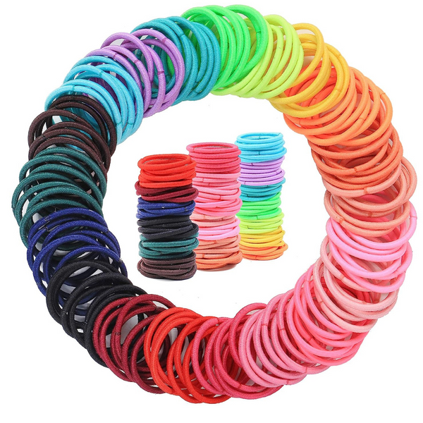 200-Pieces Seiolieliou Elastics Small Ponytail Hair Ties for Kids
