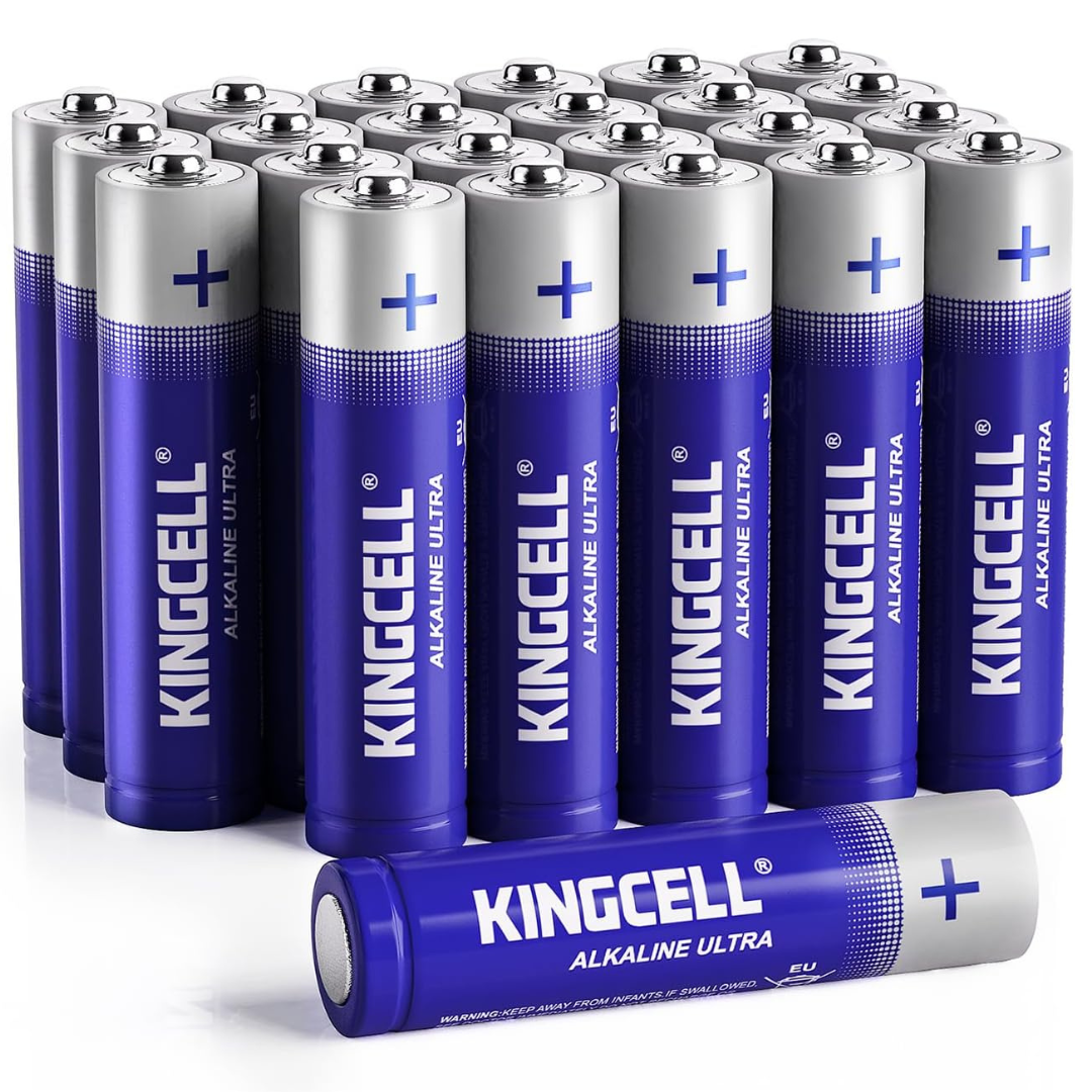24-Pack Kingcell High-Performance Leakproof 1.5 Volt Alkaline AAA Batteries