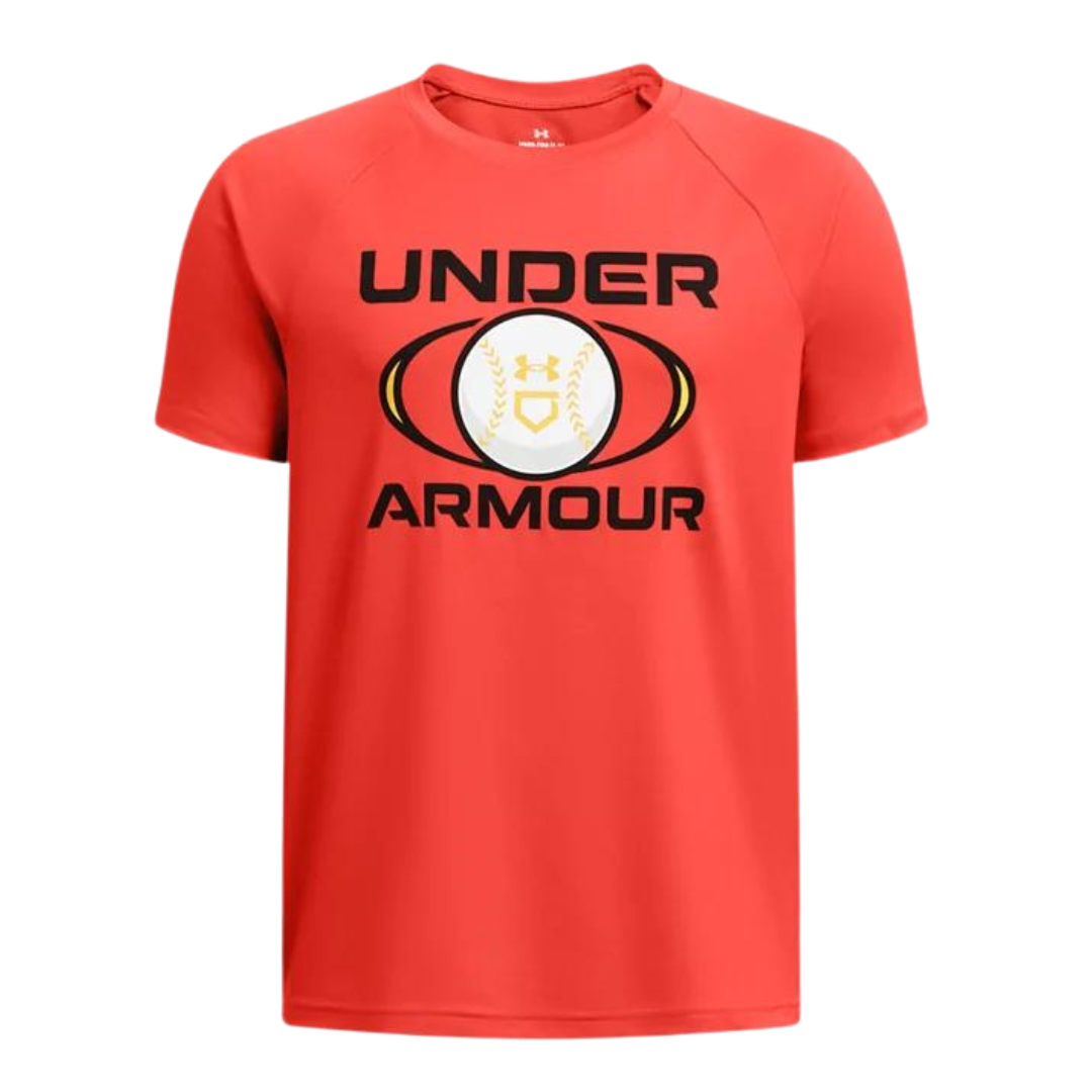 Under Armour Boys' Velocity Baseball Short Sleeve T-Shirt