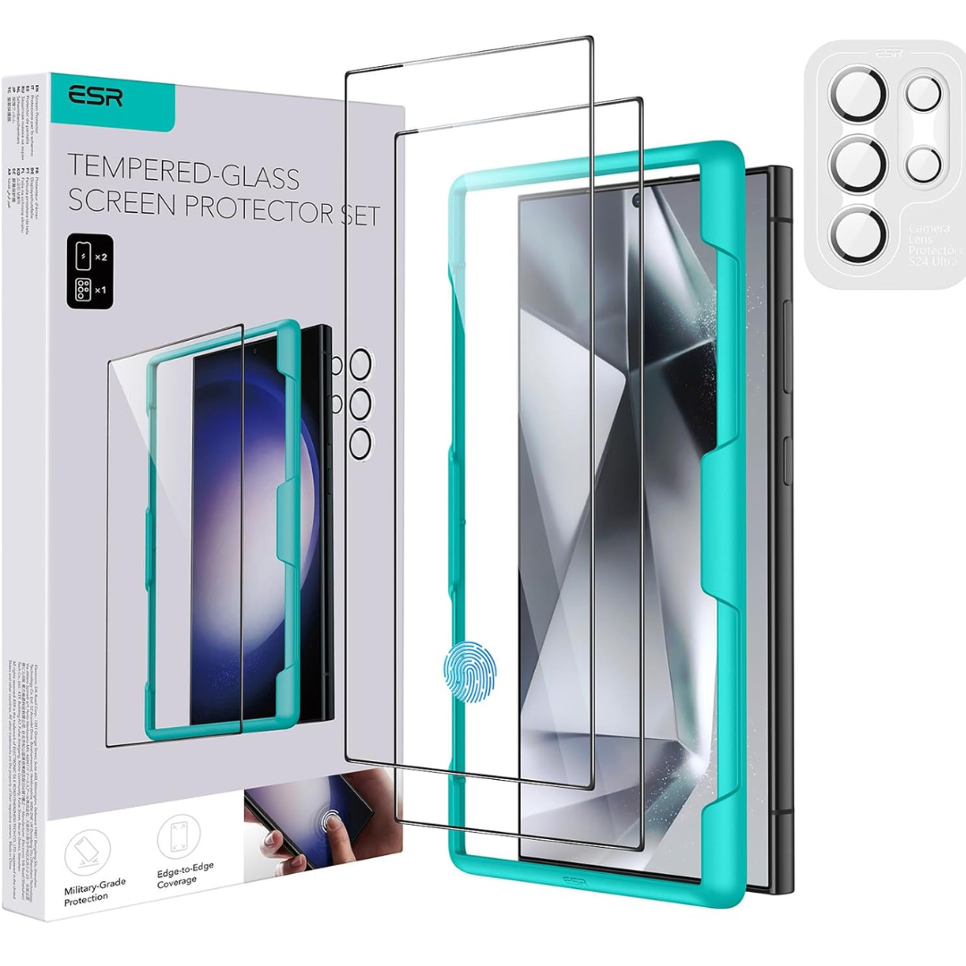 ESR 2+1 Pack for Samsung Galaxy S24 Ultra Screen Protector Set