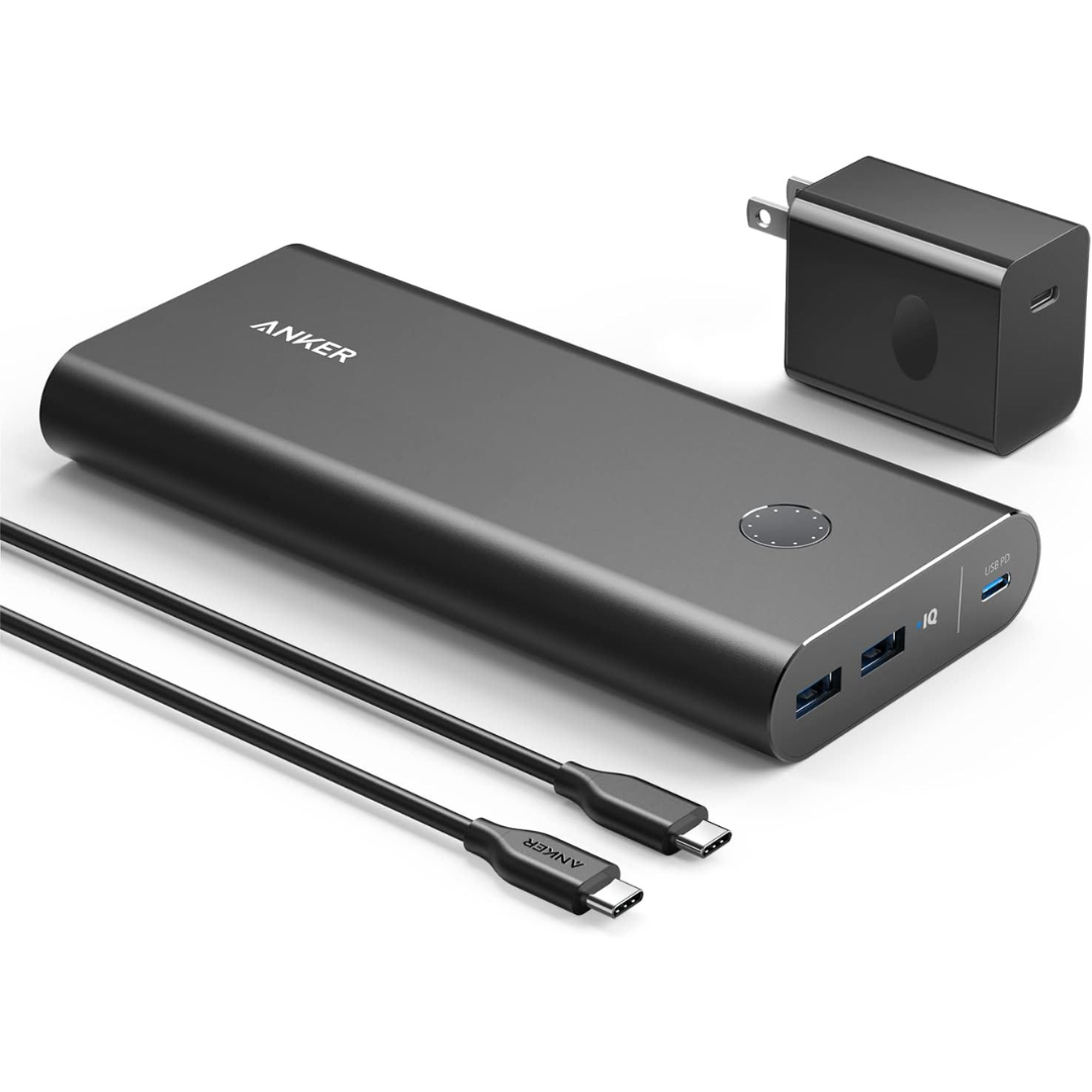 Anker PowerCore+ 26800mAh 45W Power Bank + 60W USB-C Wall Charger