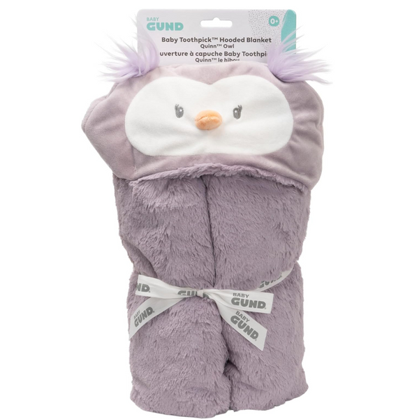 GUND Toothpick Owl Hood Baby Blanket