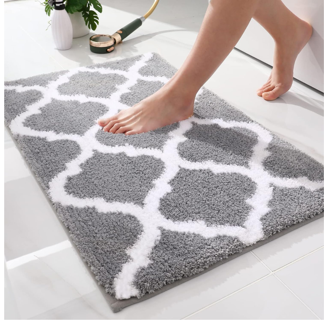 Olanly Non-Slip Soft and Absorbent Luxury Bathroom Rug Mat (16" x 24")