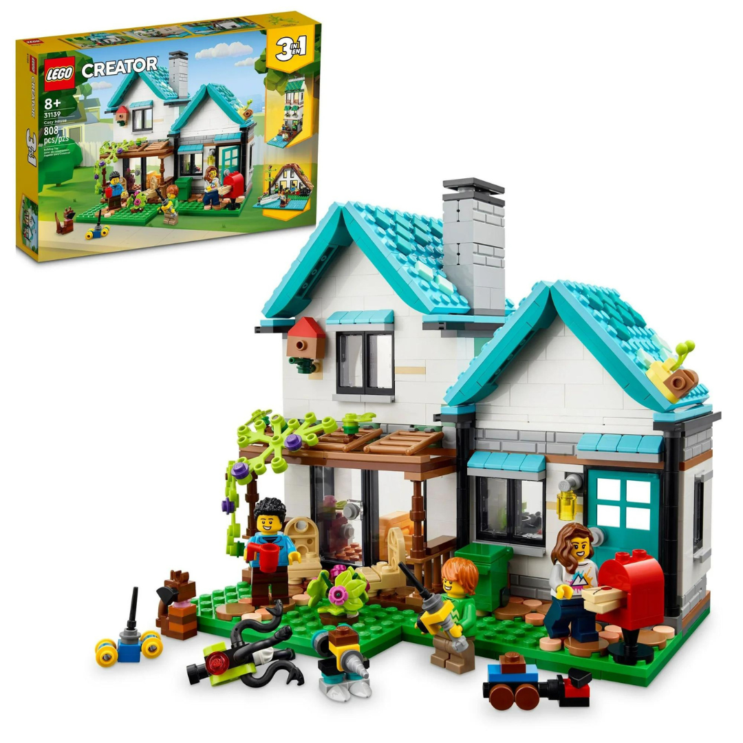 808-Piece LEGO 31139 Creator 3-in-1 Cozy House Building Kit