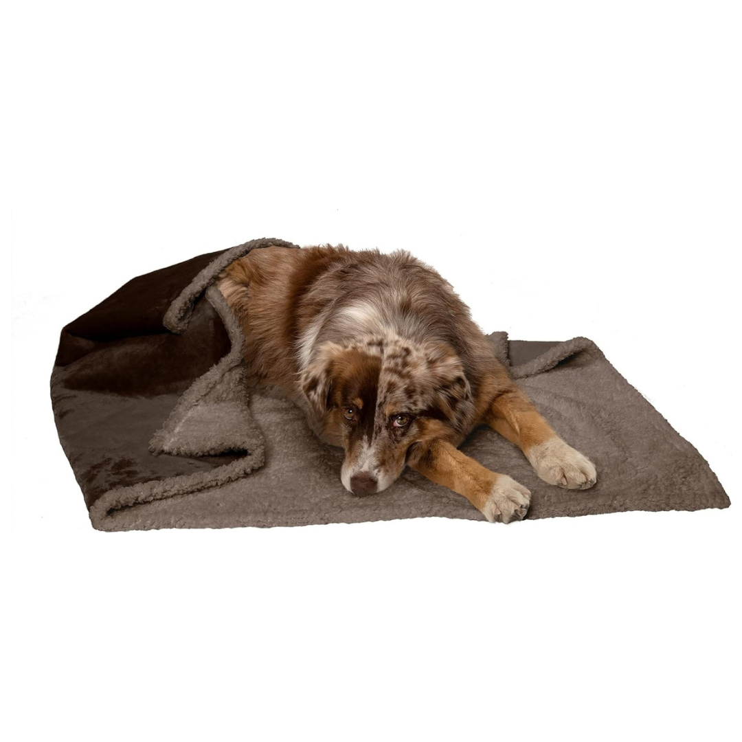 Furhaven 50" x 35" Waterproof & Self-Warming Throw Blanket for Pets