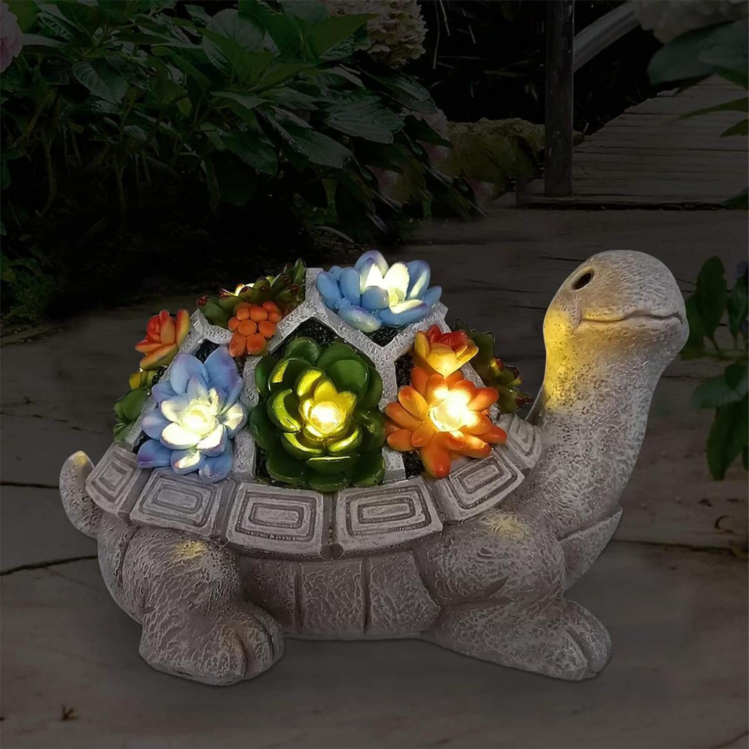 Nacome Solar Garden Outdoor Statues Turtle