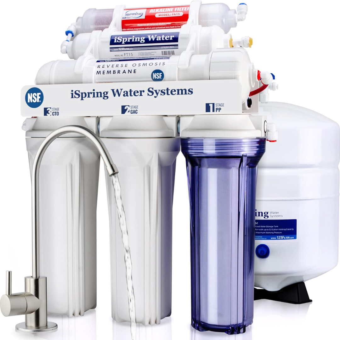 iSpring RCC7AK 6-Stage RO Water Filter System with Remineralization