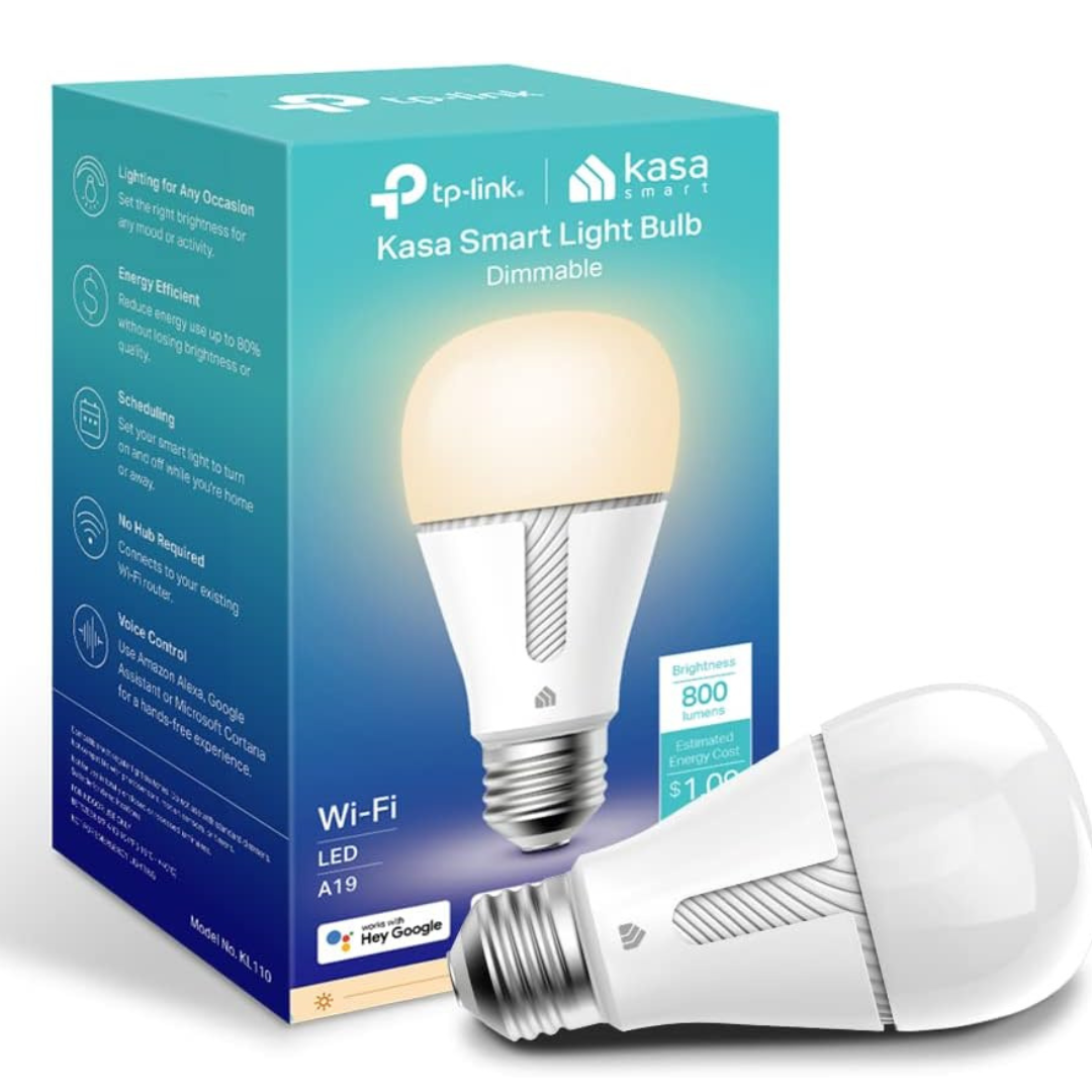 Kasa Smart WiFi White LED Dimmable Light Bulb