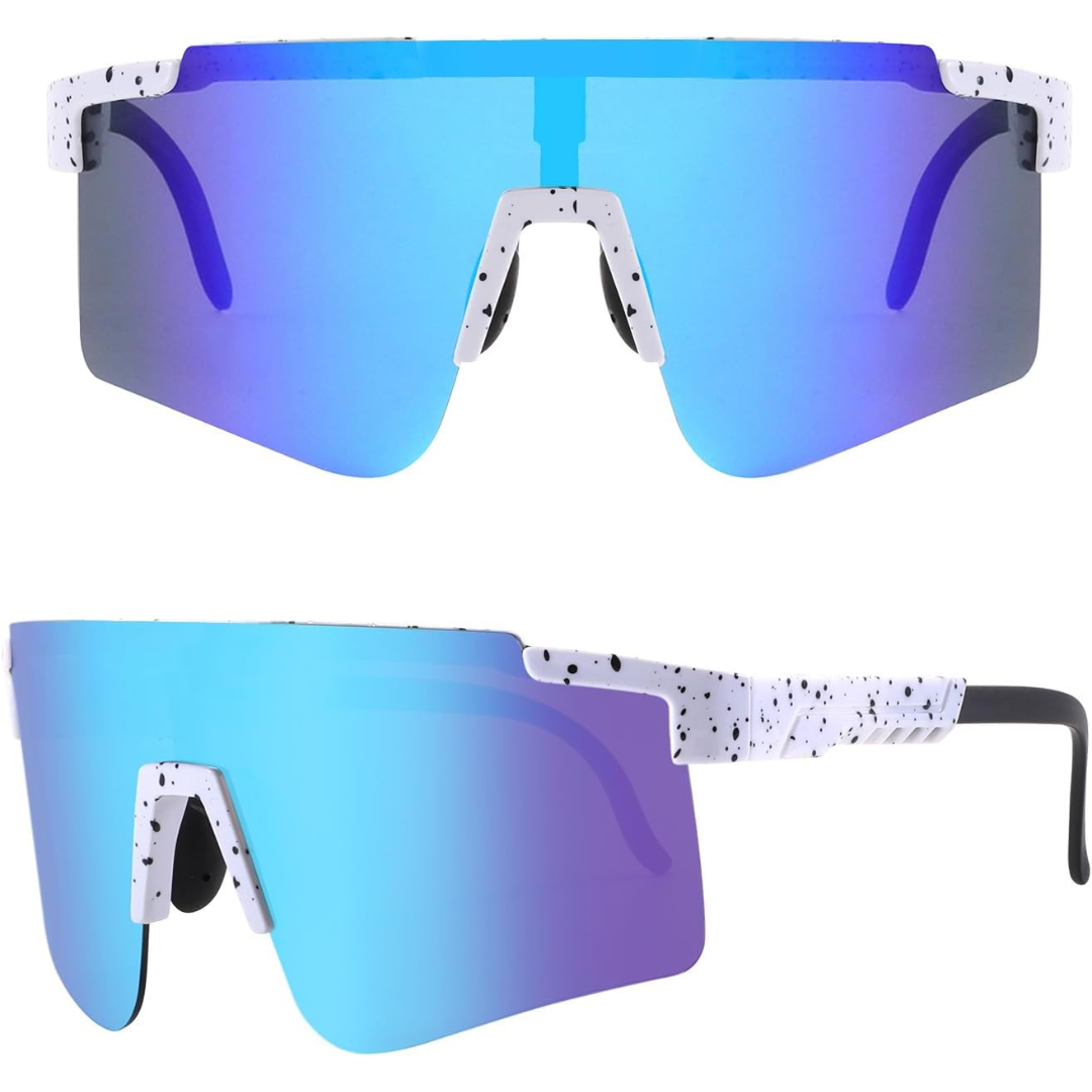 NicBooY UV400 Protection Oversized Sports Sunglasses
