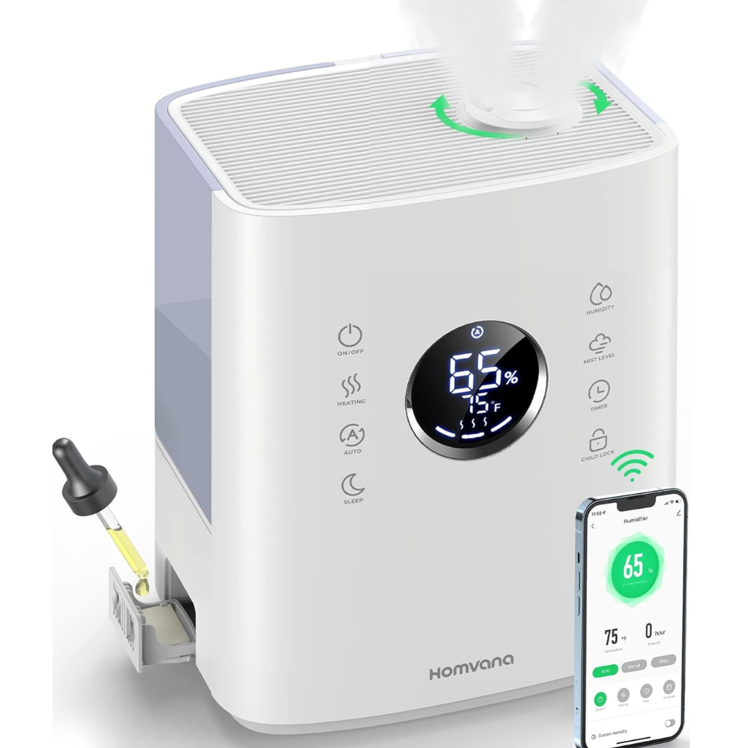 Homvana Smart 6.5 L Warm & Cool Mist Humidifier