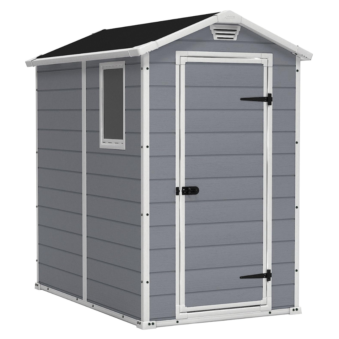 Keter Manor 4'x6' Resin Outdoor Storage Shed Kit
