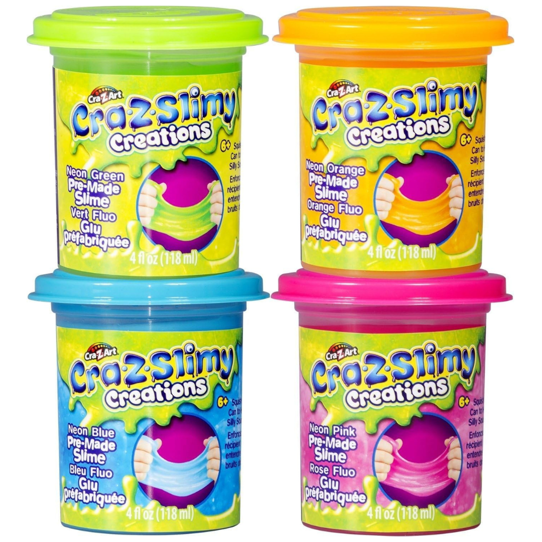 Cra-Z-Art Cra-Z-Slimy Premade Single Cans Slime, 4 Oz (1) Can