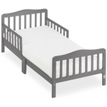 Dream on Me Classic Design Toddler Bed in Steel Grey