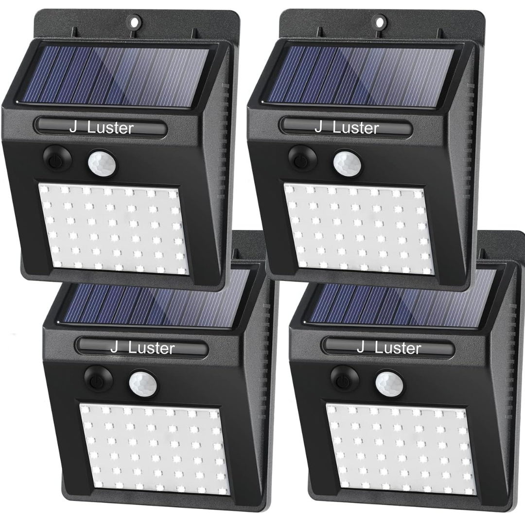 4-Pack J luster IP 65 Waterproof Motion Sensor Security Solar Lights