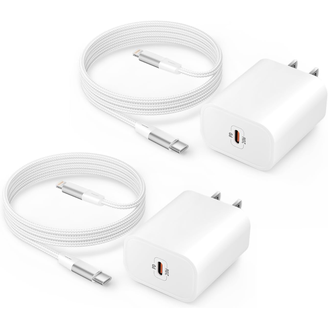 Akszri 20W USB-C Wall Charger Block W/ 6ft USB-C To C Cable