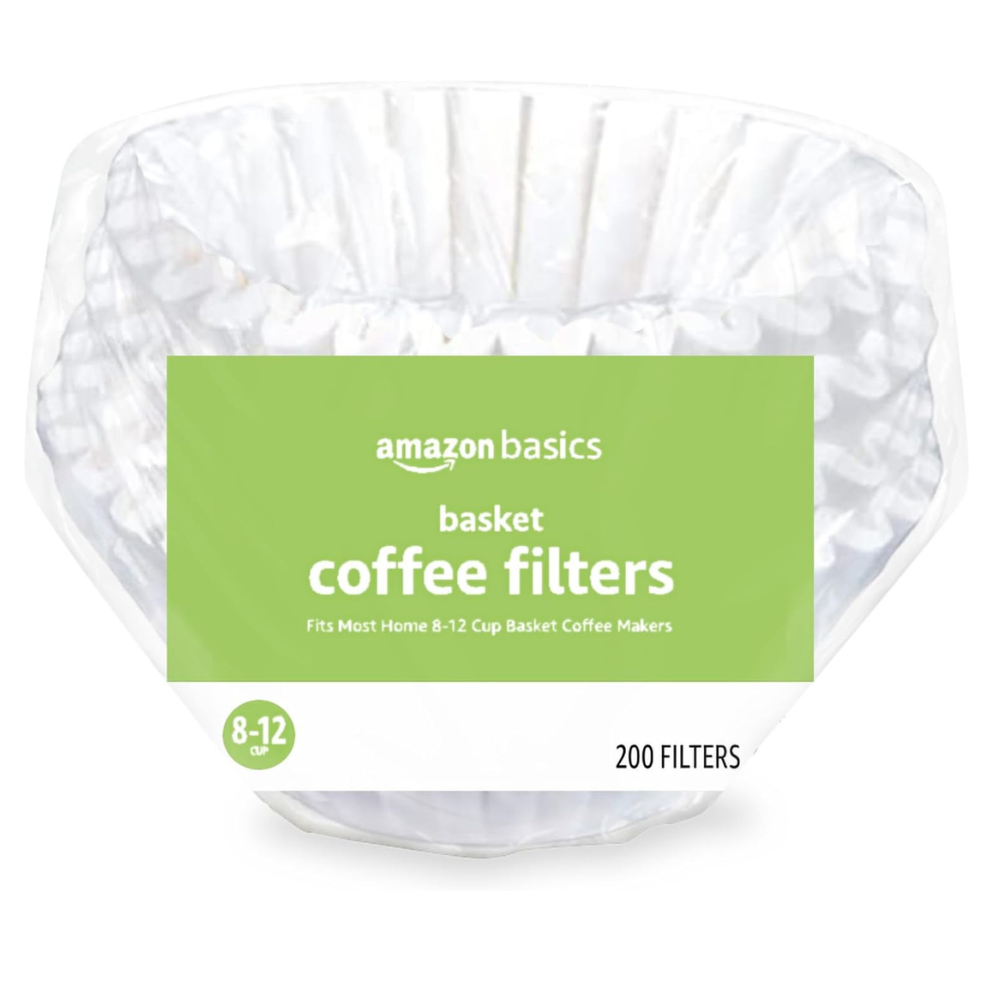 200-Count Amazon Basics Basket Coffee Filters