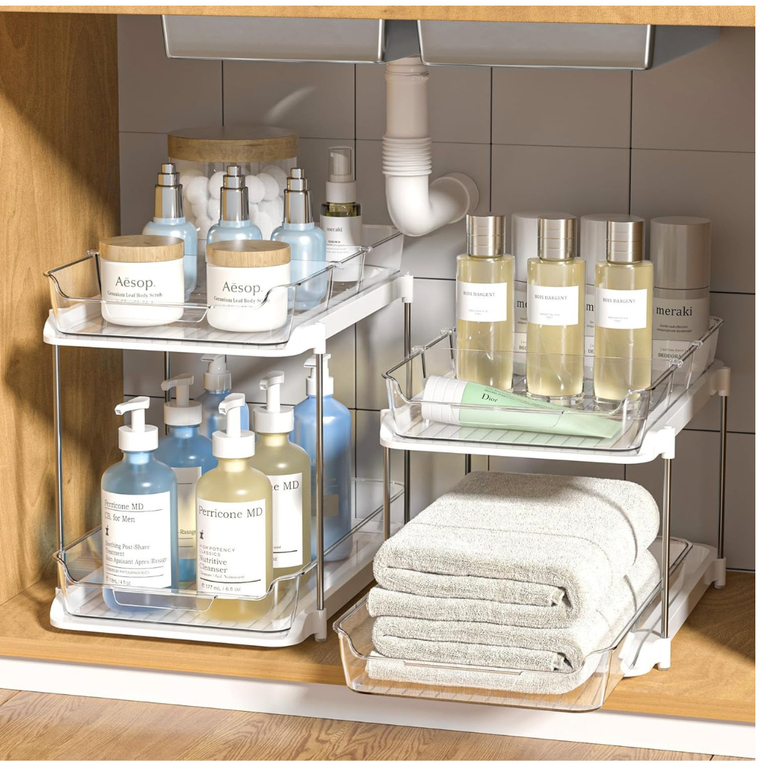 2-Pack Under Sink Pull-Out Organizers