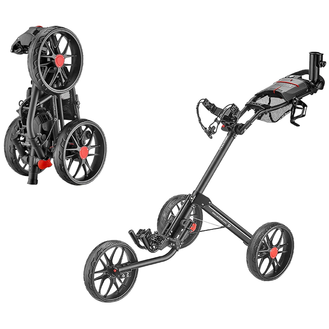 CaddyTek Caddylite 15.3 V2 Deluxe Quad-Fold Golf Push Cart
