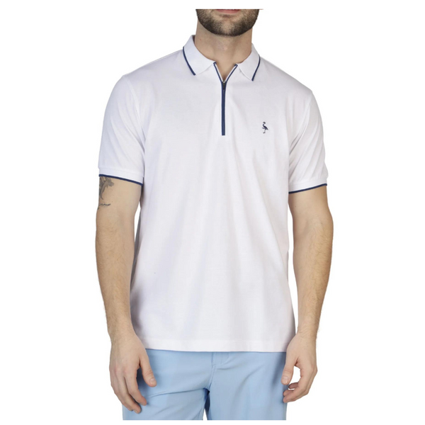 Tailorbyrd Men's Classic Zipper Pique Polo