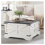 Farmhouse Square Wood Coffee Table