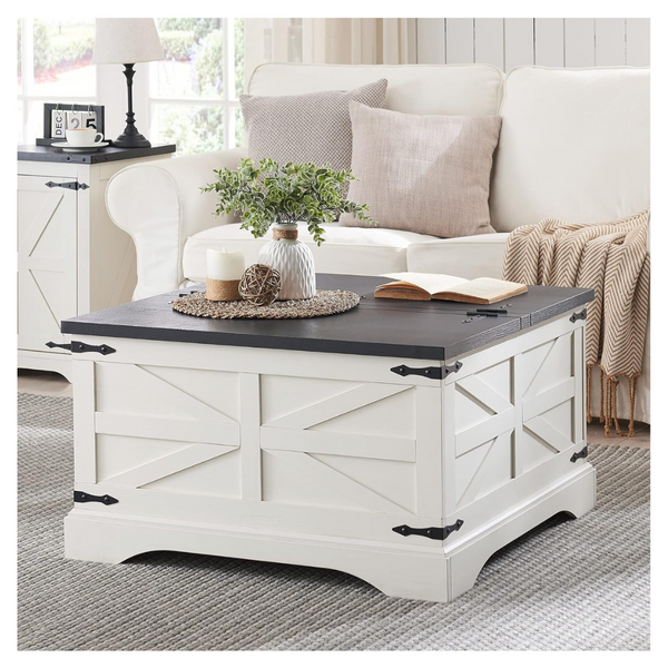 Farmhouse Square Wood Coffee Table