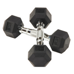 BalanceFrom Rubber Encased Hex Dumbbells