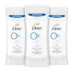 3-Count Dove 0% Aluminum Deodorant Stick