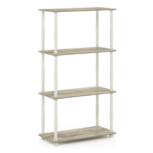 Furinno Turn-N-Tube 4-Tier Multipurpose Shelf Display Rack