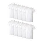 10-Pack Hanes Men's Shirts: Crew, V-Neck, or Tanks