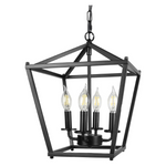 Black Lantern Pendant Light