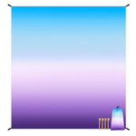 78"x 86" Large Sandfree Waterproof Polyester Beach Mat