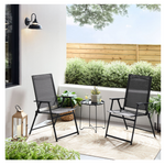 Mainstays Greyson 3-Piece Steel & Sling Folding Patio Bistro Set
