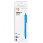 TRU Red Ballpoint Gripped Medium Point Retractable Pen, 1.0mm