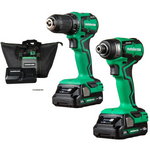 Metabo HPT 18V MultiVolt Sub-Compact Driver Drill Cordless Combo Kit