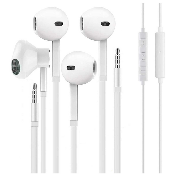 2-Pack Weizy Vize 3.5mm Noise Isolating Wired Aux Earbuds