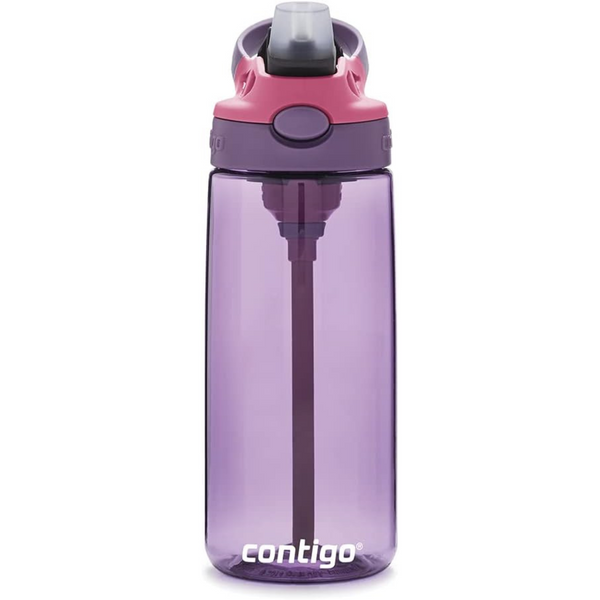 Contigo Aubrey Kids Cleanable Water Bottle with Silicone Straw and Spill-Proof Lid