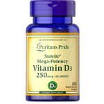 100-Count Puritan's Pride Vitamin D3 10000 IU Bolsters Softgels