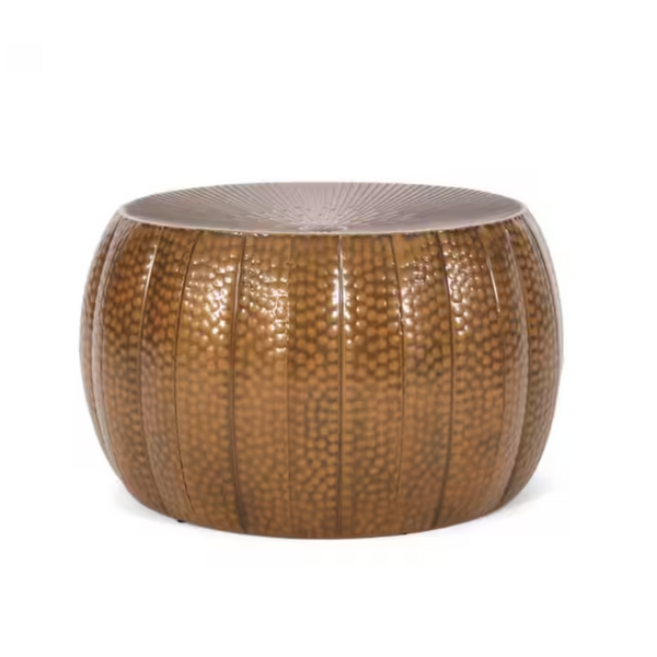 Noble House Langseth Brushed Antique Bronze Iron Pumpkin Coffee Table