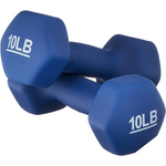 2-Set Amazon Basics Neoprene Workout Dumbbell Hand Weight, 10 pound