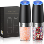 Set of 2 Gravity Electric Salt and Pepper Grinder Set with LED
