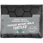 Teenage Mutant Ninja Turtles Character Face Men's Black Bifold Wallet