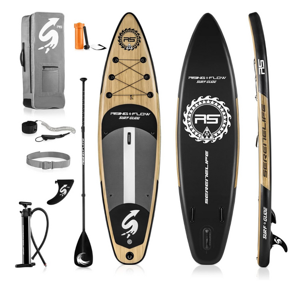 SereneLife Stand up Inflatable NonSlip Board Paddle