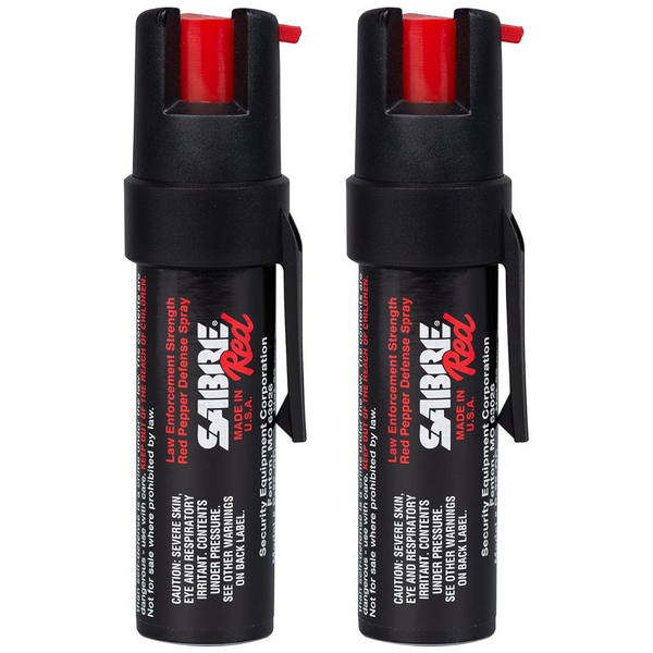 SABRE RED Max Police Strength Compact Pepper Spray (2 Count)