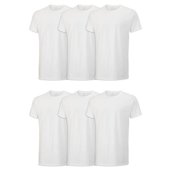 6-Pack Fruit of the Loom Men's Eversoft Cotton Crew T-Shirt