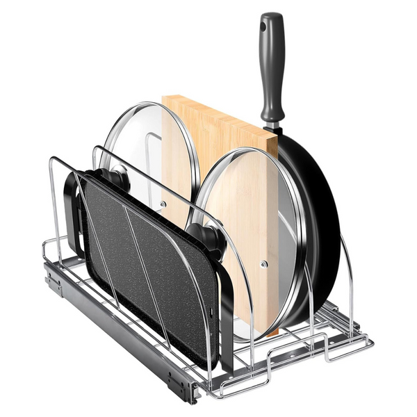 VEVOR 13.8"W Expandable Pan and Pot Pull-Out Organizer