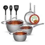 11-Piece NutriChef Nonstick Cookware Set